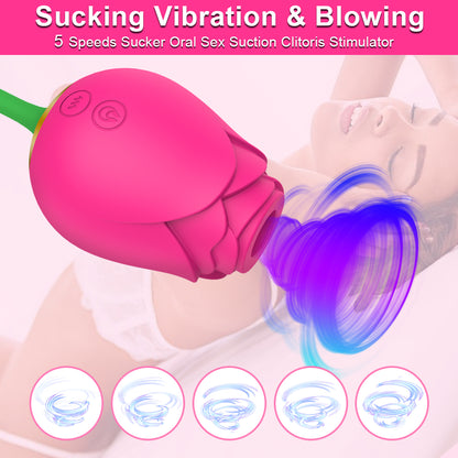 Rose Toy Rose Flower Rose Bud Clitoral Vibrators-EROSREALM