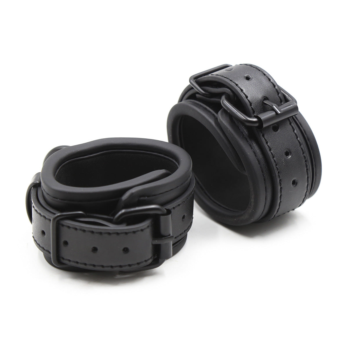 Sexy Adjustable PU Leather Wrist Cuffs-EROSREALM