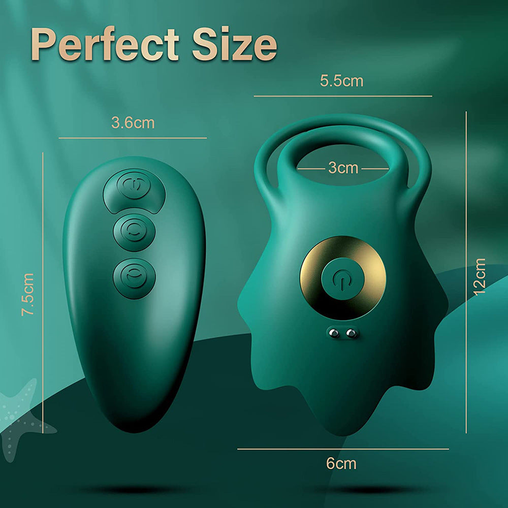 10 Frequency Vibrating Cock Ring Sex Toy For Couples-EROSREALM