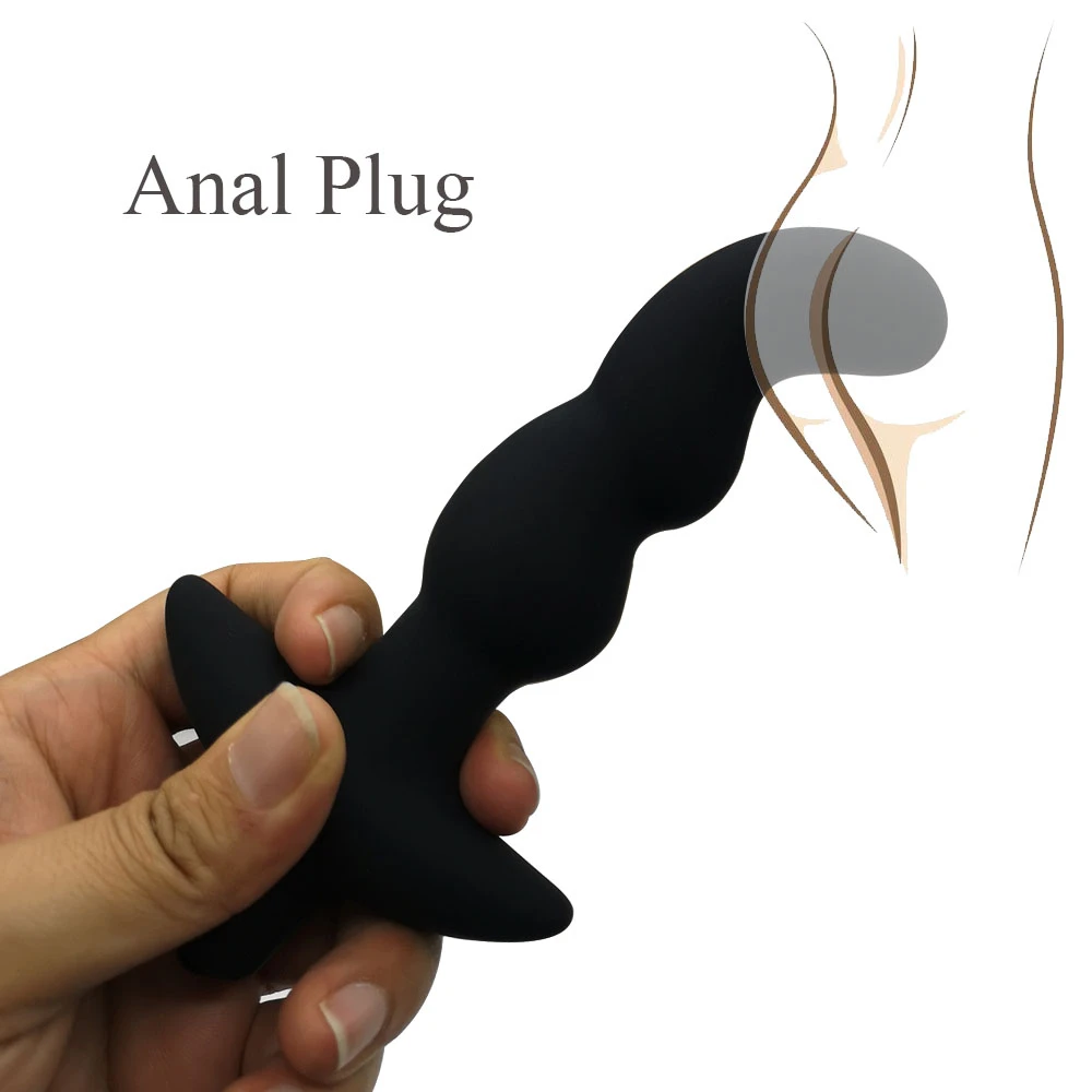 Threaded G-spot Silicone Anal Vibration Plug-EROSREALM