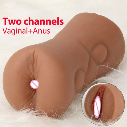 Vagina Anal Sex Inverted Model Double-channel Masturbation Cup-EROSREALM