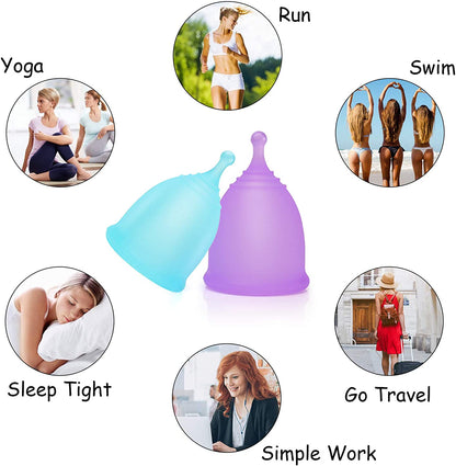 Anytime Medical Grade Silicone Menstrual Cup Plus Large 35ml Menstrual Product-EROSREALM