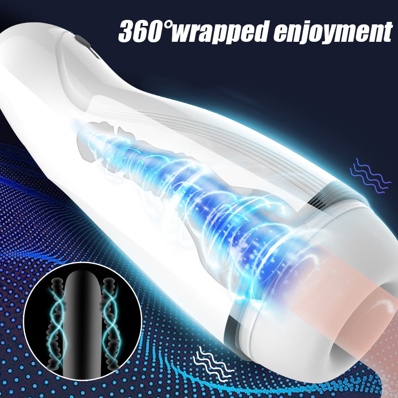 10 Modes Vibration Voice Rechargeable Masturbation Cup-EROSREALM