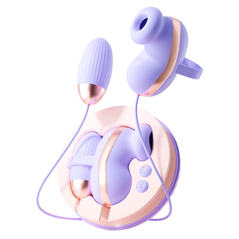 2-in-1 App Remote Control Sucking Vibrator-EROSREALM