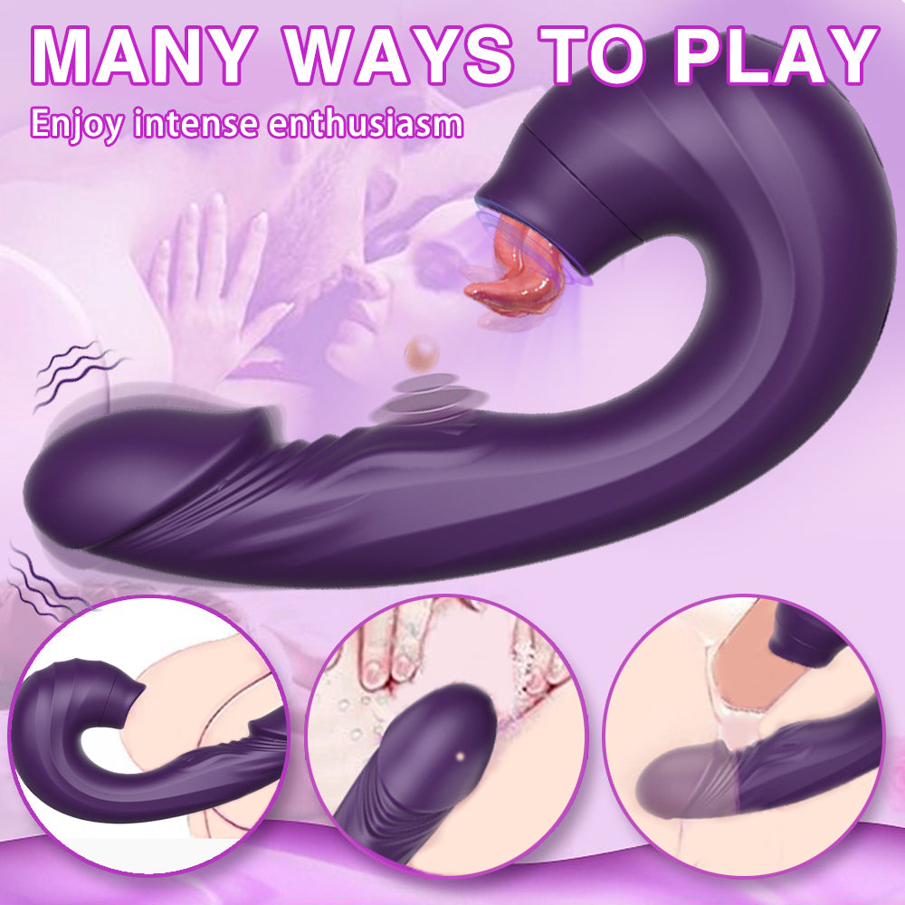 3 In1 Sucking Vibrating Clitoris Stimulator-EROSREALM