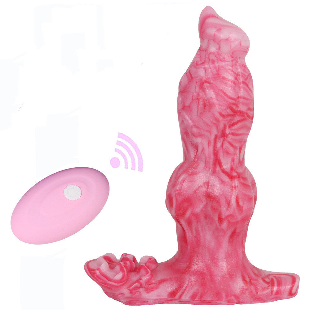 Remote Control Vibrating Dildo Clit Stimulate Anal Plug-EROSREALM