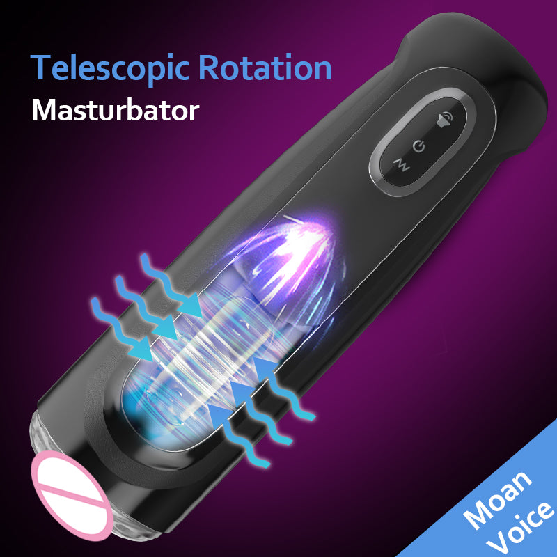 Hand-free Automatic Rotate Male Masturbation Cup-EROSREALM