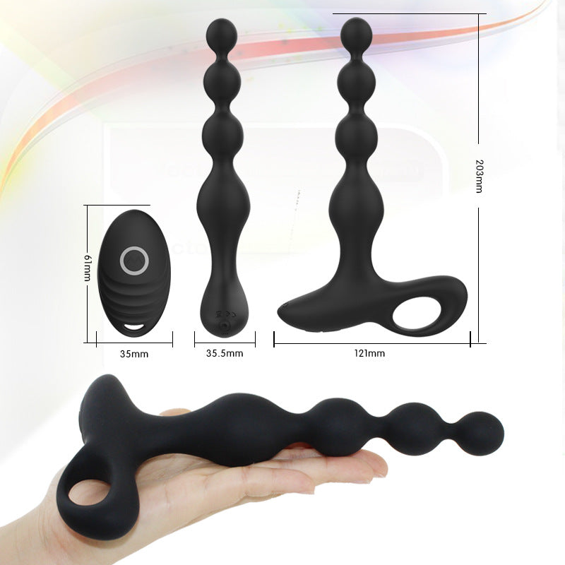 10 Frequency Vibrating Anal Beads Butt Plug Sex Toy-EROSREALM