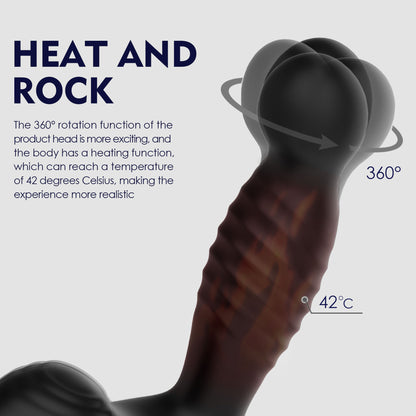 3-in-1 Heating Rotating And Vibrating Prostate Massager-EROSREALM