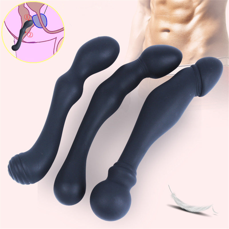 Prostate Massage Stimulation Silicone Anal Plug-EROSREALM