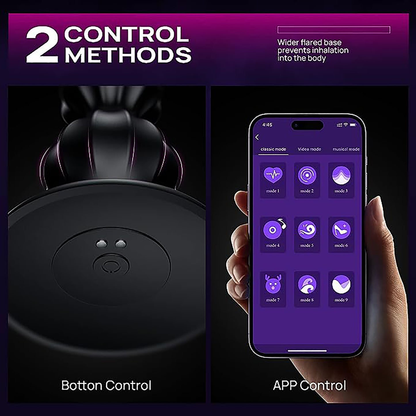 App Remote Control Vibrating Anal Beads With Base-EROSREALM