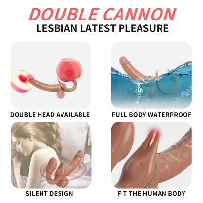 Thrusting & Vibrating Wearable Dildo For Lesbian-EROSREALM