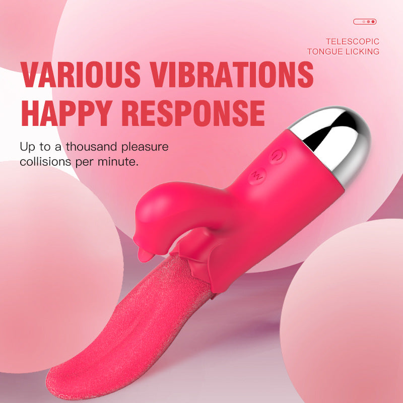 Double Tongue Licking Vibrator-EROSREALM