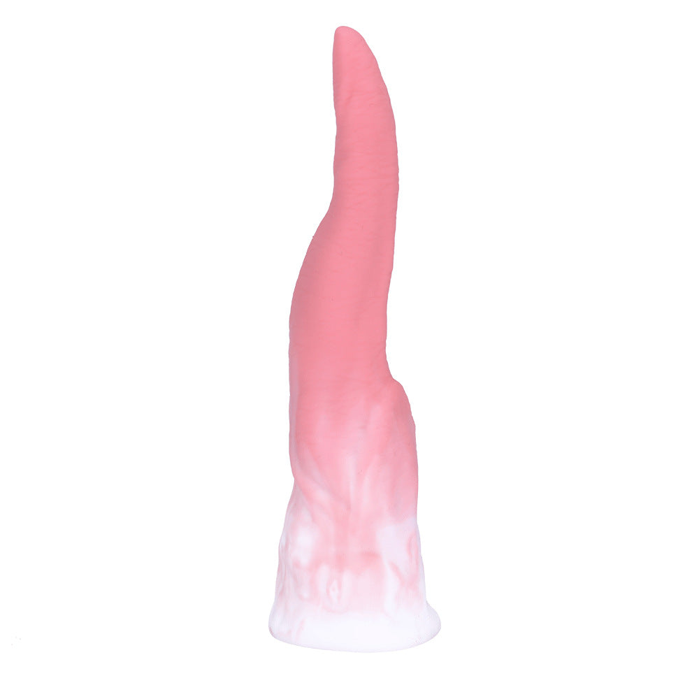 Gradual Pink 7.68 Inch Monster's Tongue Silicone Dildo-EROSREALM