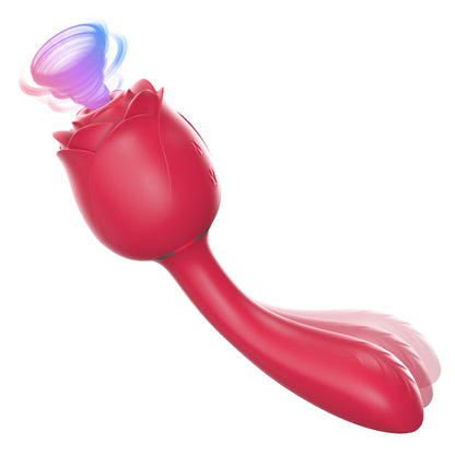 Handle Rose Toy Removable Head Sucking Vibrator-EROSREALM