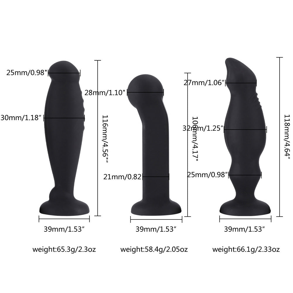 G-spot Prostate Stimulation Anal Dildo Anus Expansion Stimulator With Suction Cup-EROSREALM