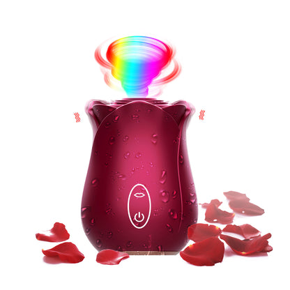 Magnetic Charging Rose Toy Sucking Vibrator-EROSREALM