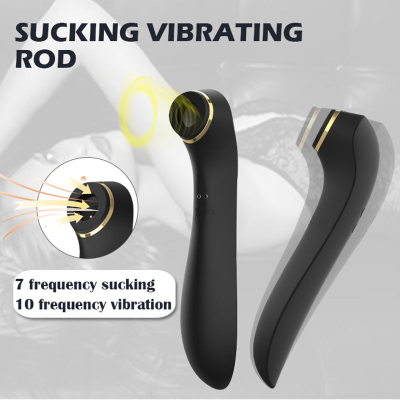 2-in-1 Sucking & Vibrating Double-headed Massager-EROSREALM