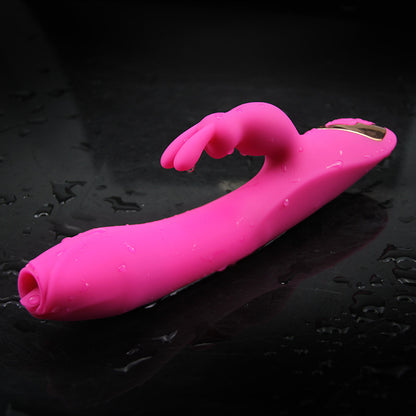 7 Frequency Tongue-licking Clitoral Stimulator Heating Vibrator-EROSREALM