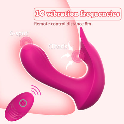 2-in-1 Clit Stimulator & Panty Vibrator-EROSREALM