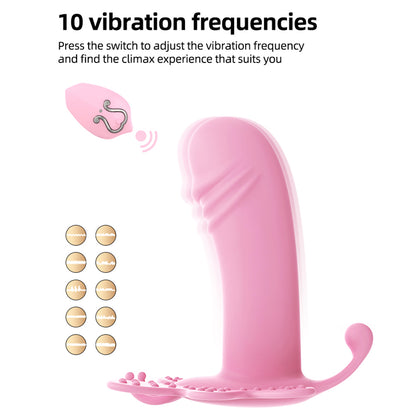 Wireless Remote Control Butterfly Panty Vibrator-EROSREALM