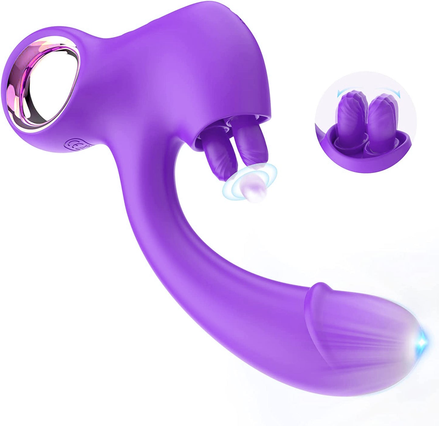 Caroline 2-in-1 Tongue-licking Wearable Vibrator-EROSREALM