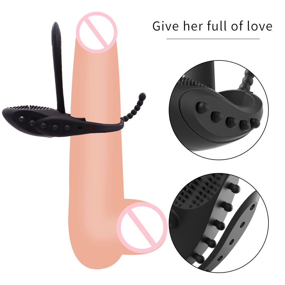 Wireless Remote Male Penis Rings Delay Ejaculation Ring Vibrating Cock Ring-EROSREALM