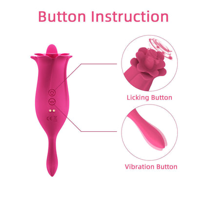 Tongue Licking Lily Vibrator-EROSREALM