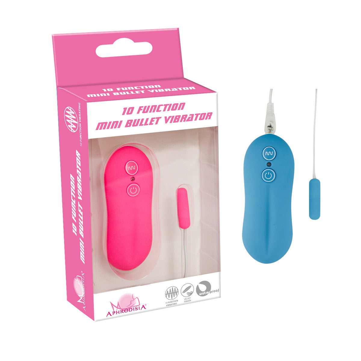 10 Frequency Mini G Spot Vibrator Wired Remote Control Vibrating Sex Toy-EROSREALM