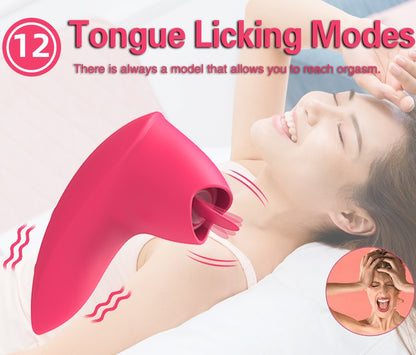 12 Speed Tongue Licking Vibrator-EROSREALM