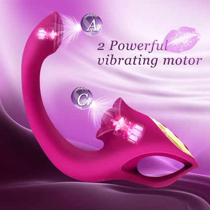 Rose Nibbler 2-in-1 Bitting Vibrator-EROSREALM