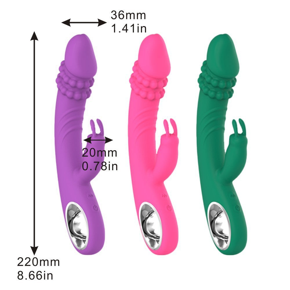 Heating Pearl Rabbit Vibrator-EROSREALM