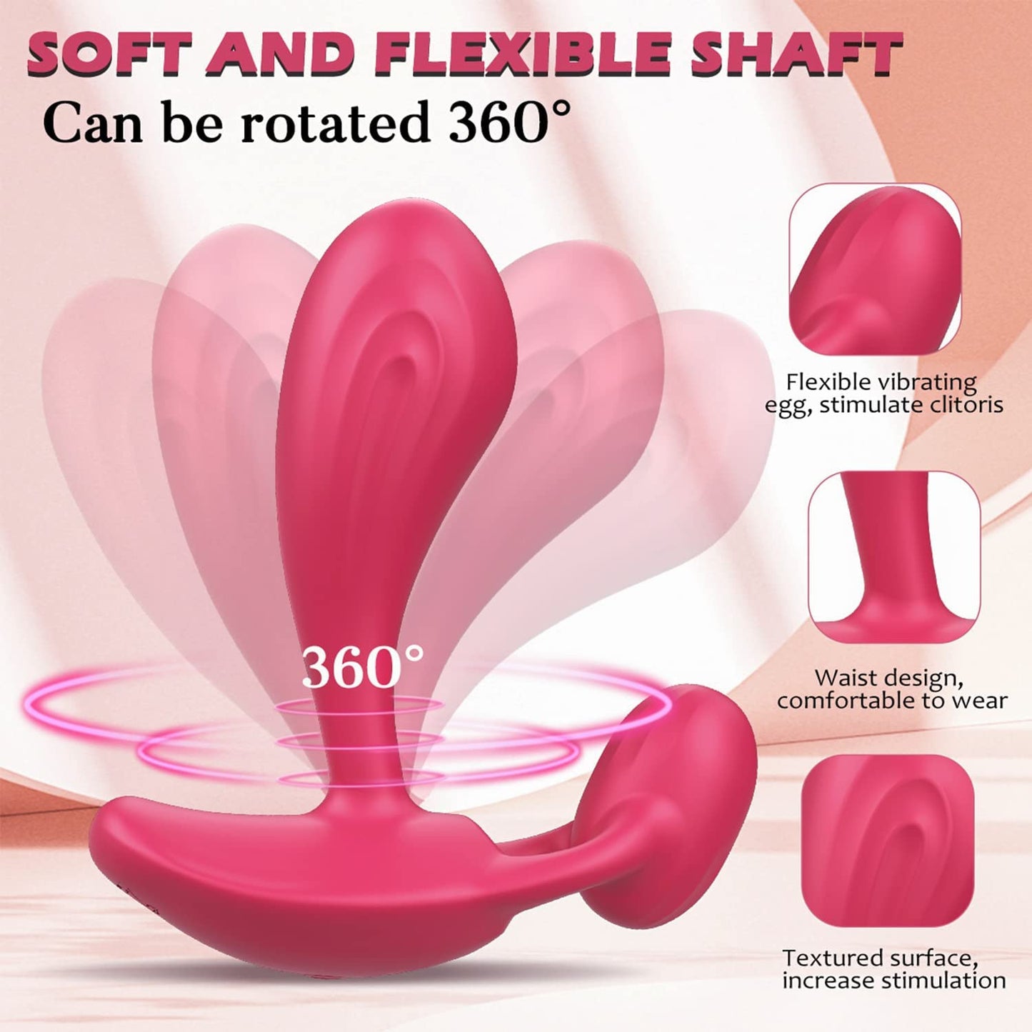 App Remote Control Double Shock Rotating Clit Stimulating Panty Vibrator-EROSREALM