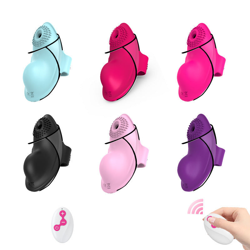 Velcro 3-in-1 Wireless Remote Control Invisible Panty Suction Vibrator-EROSREALM