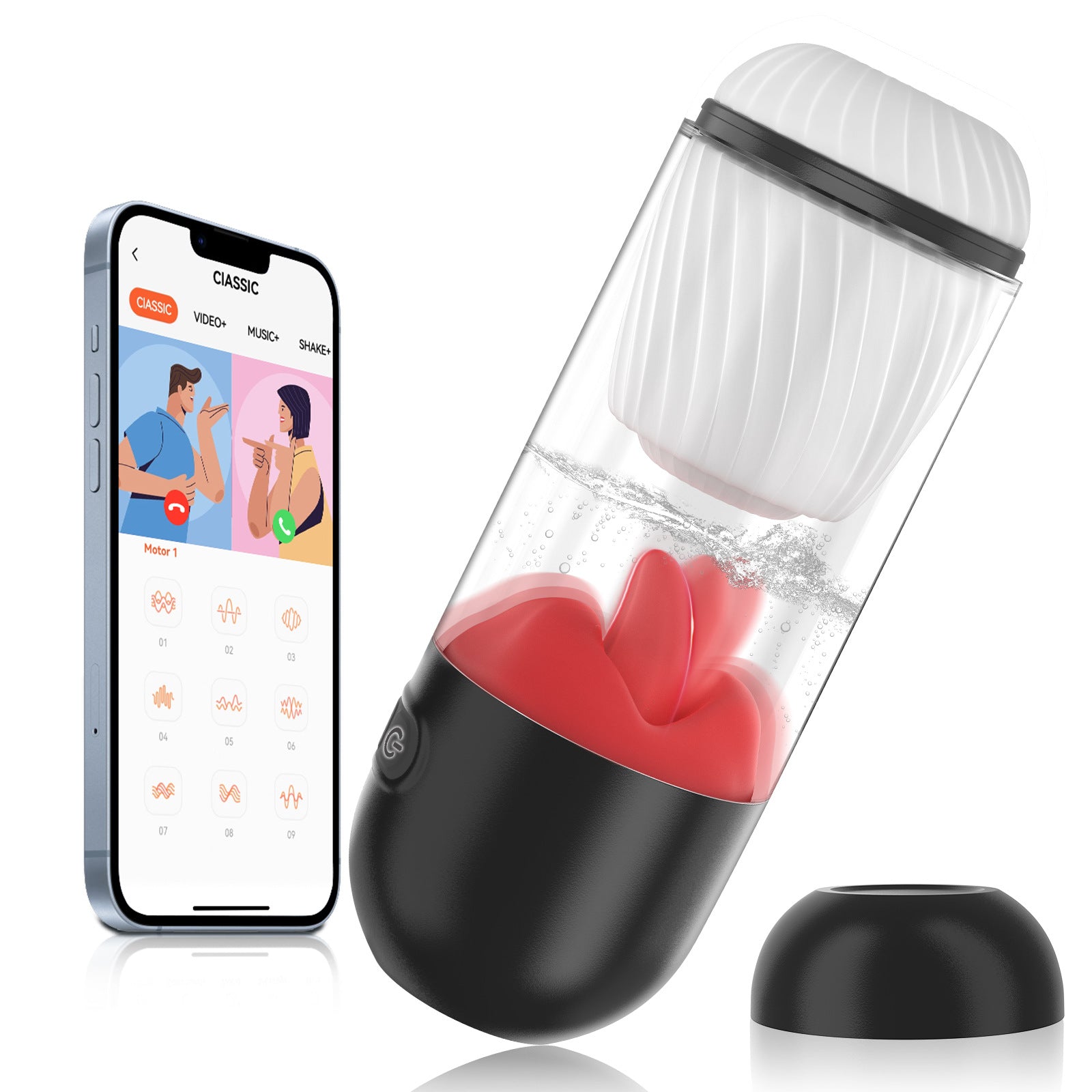 Male Masturbator Male Sex Toys For Men Penis Vibrator With App-EROSREALM