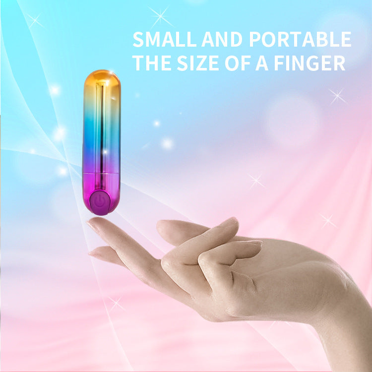 10 Frequency Mini Bullet Rainbow Bullet Vibrator Clitoral Stimulator-EROSREALM