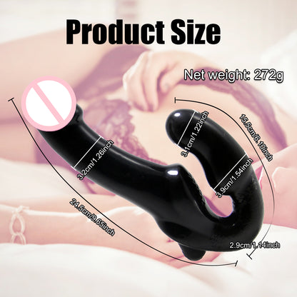 10 Frequency Vibrating Remote Control Double Ended Wearable Dildo-EROSREALM