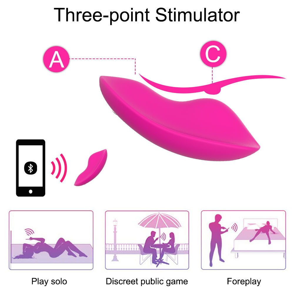 Smart App Control Silicone Wearable Clitoral Vibrator-EROSREALM