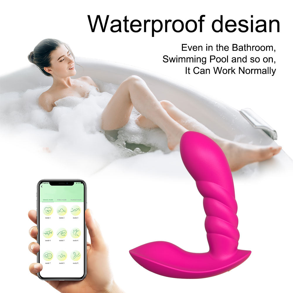 App Control Wearable G-spot Vibrating Panties-EROSREALM