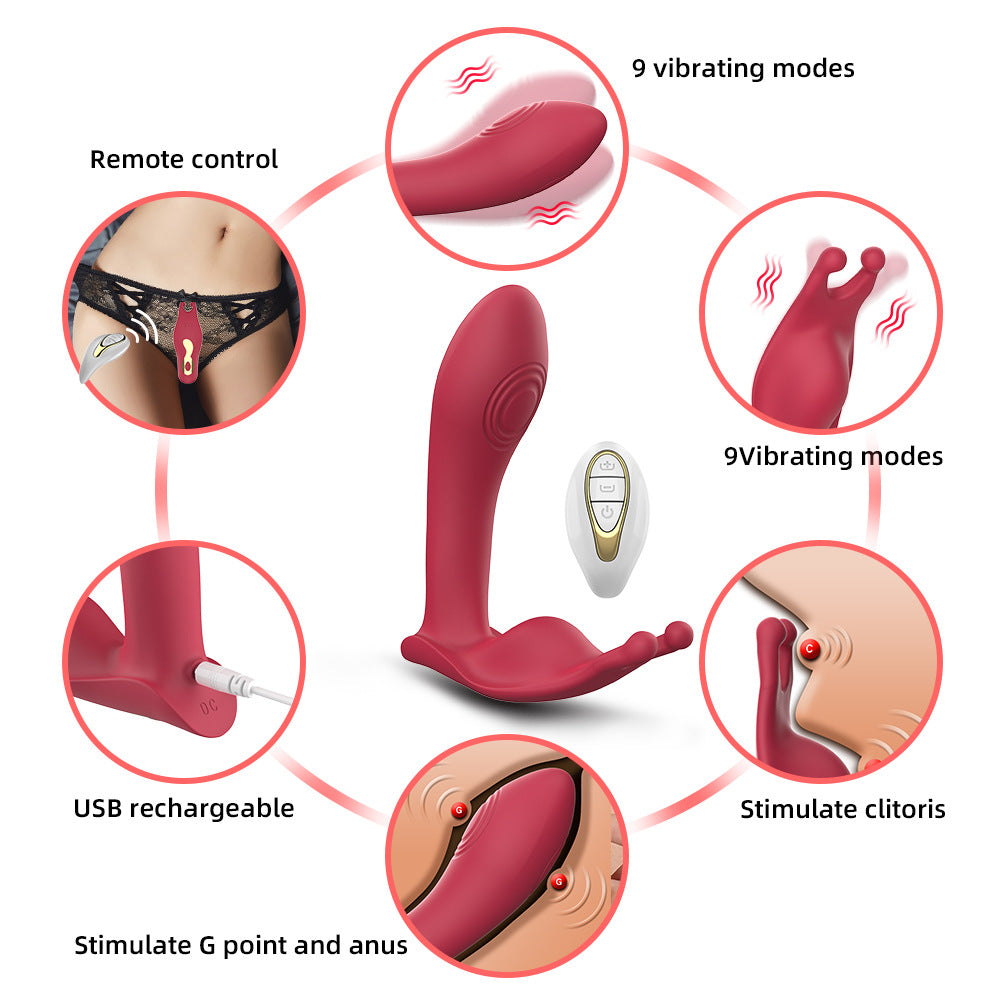 Wearable Vibrators With Remote Control Clitoral G-spot Stimulation Panty Vibrator-EROSREALM