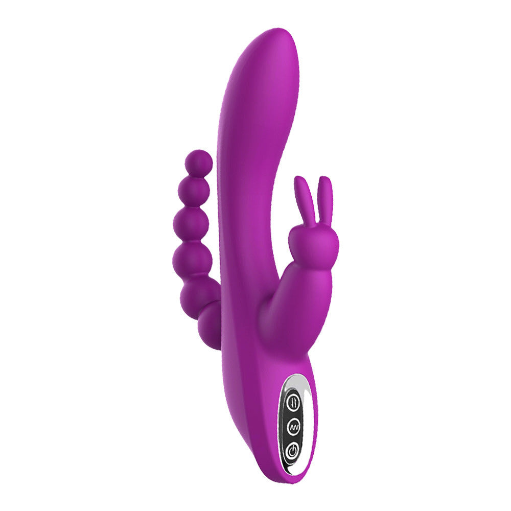 G Spot Clitoral Anal Stimulation Rabbit Vibrator. Triple Penetration-EROSREALM