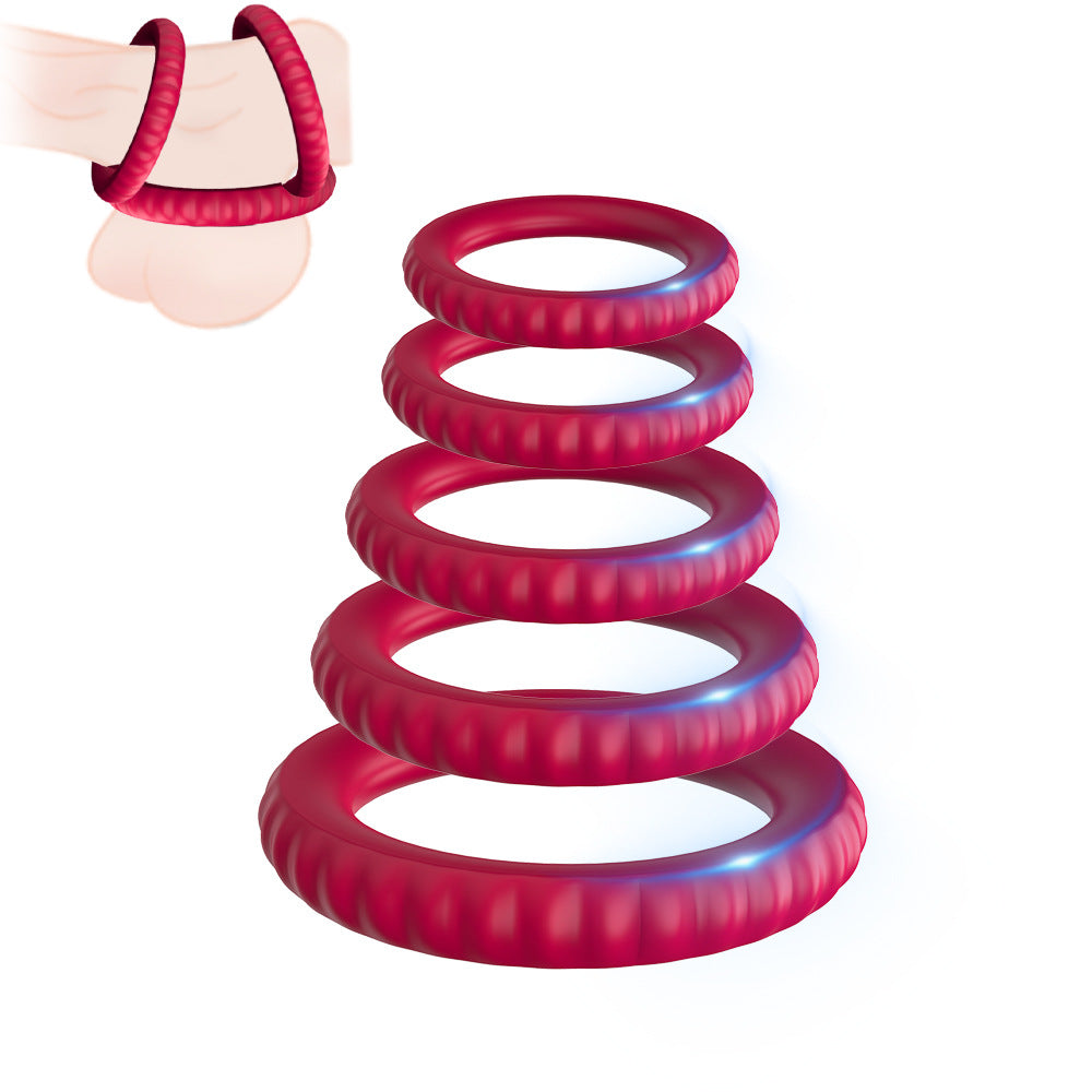 6 Pcs Liquid Silicone Penis Ring-EROSREALM