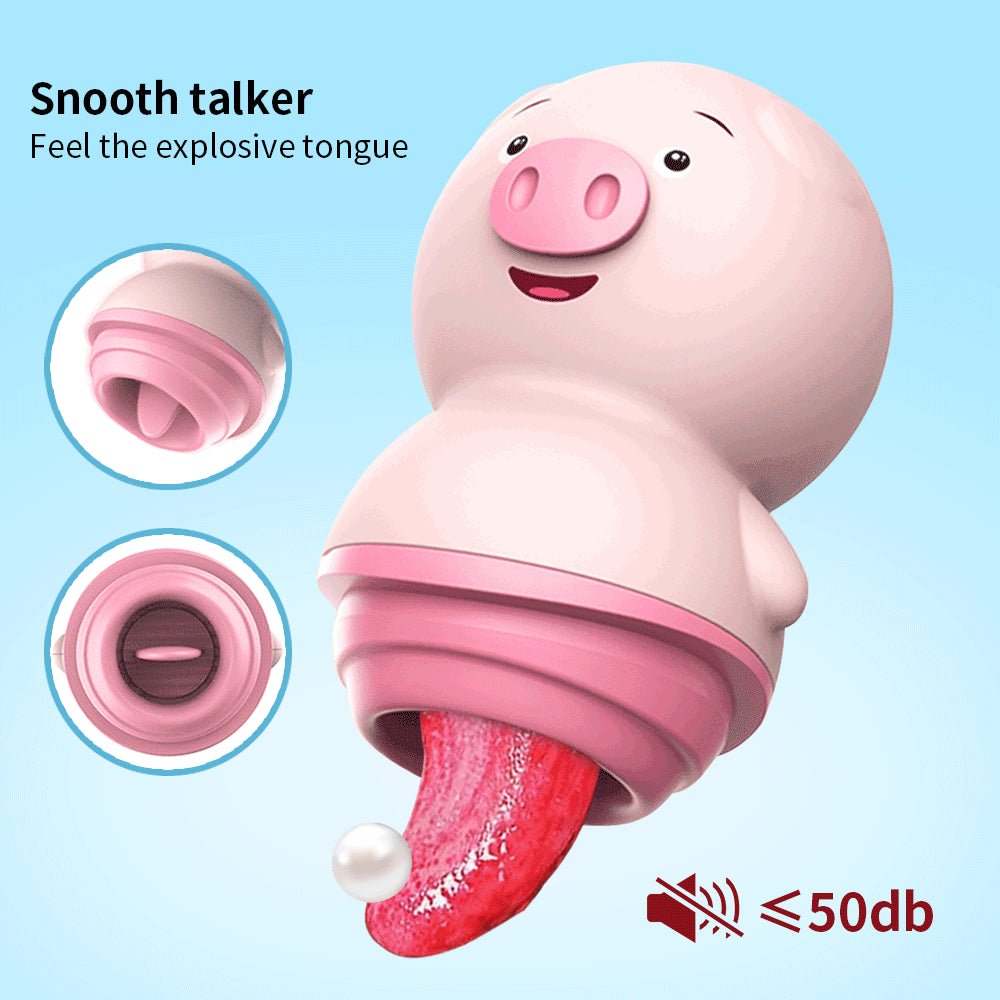 Mr.Pig Tongue Licking Vibrator-EROSREALM