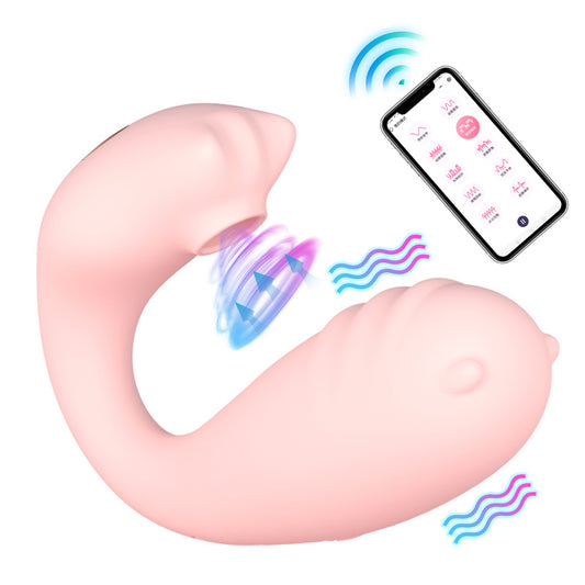 App Remote Control Sucking Clit Invisible Panty Vibrator-EROSREALM