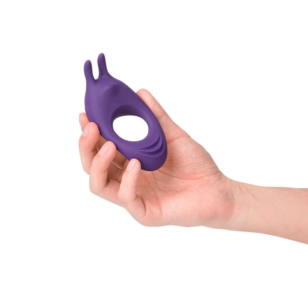 9 Vibrating Rabbit Silicone Multi-functional Cock Ring-EROSREALM