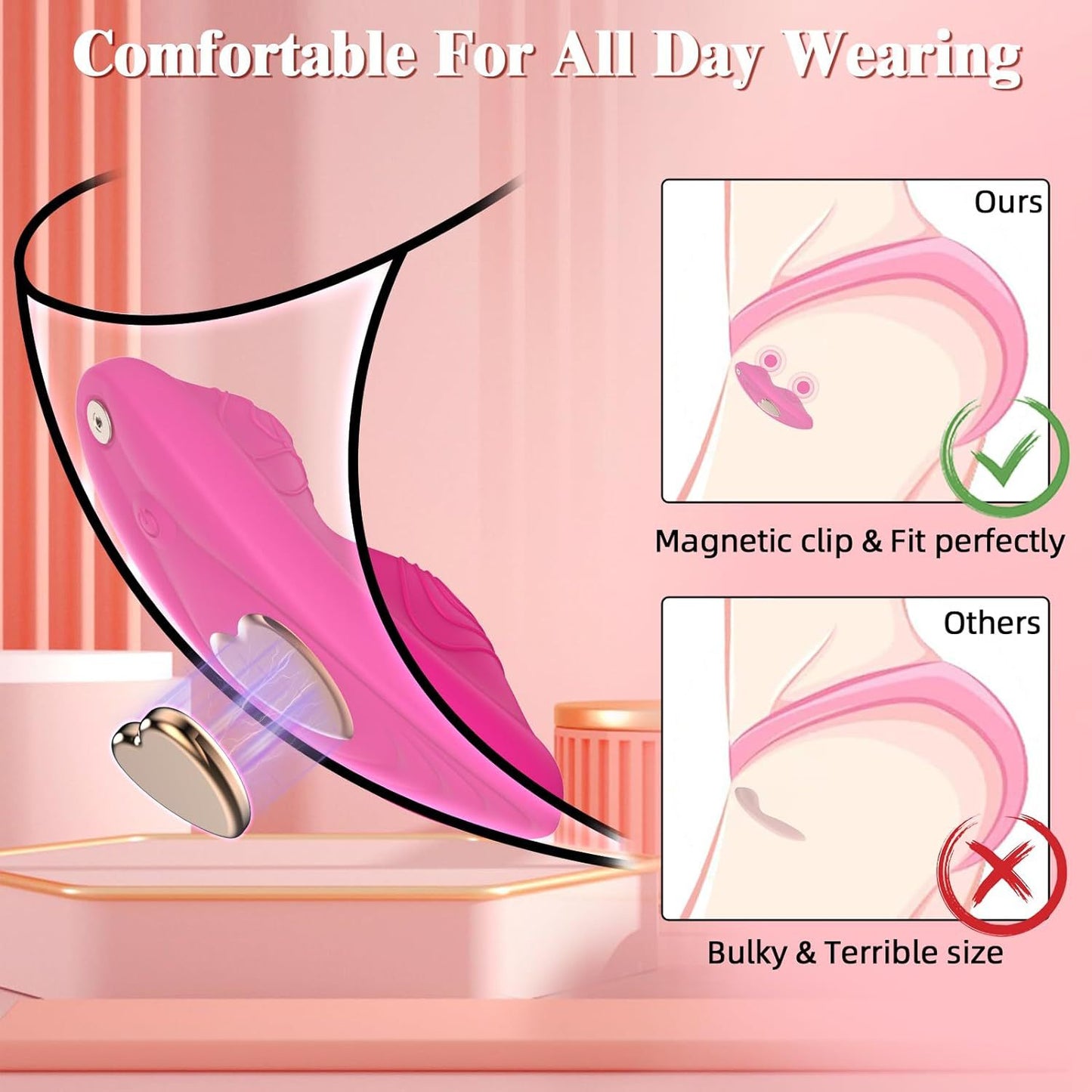 App & Wireless Remote Control 9 Frequency Panty Vibrator-EROSREALM