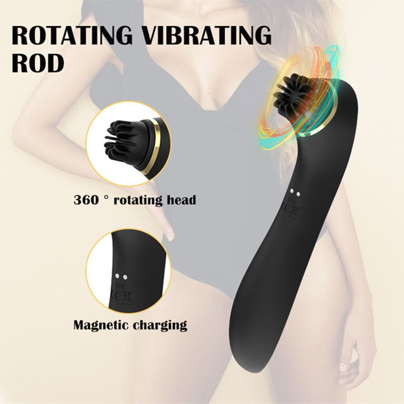 10 Frequency Rotation Vibration Clitoral Stimulator G Spot Vibrator-EROSREALM