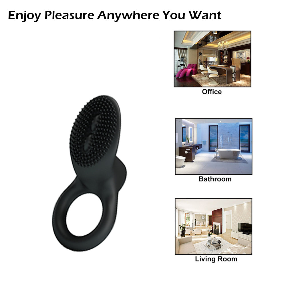 Penis Cock Ring Delay Ejaculation Lock Ring Clitoral Stimulator-EROSREALM