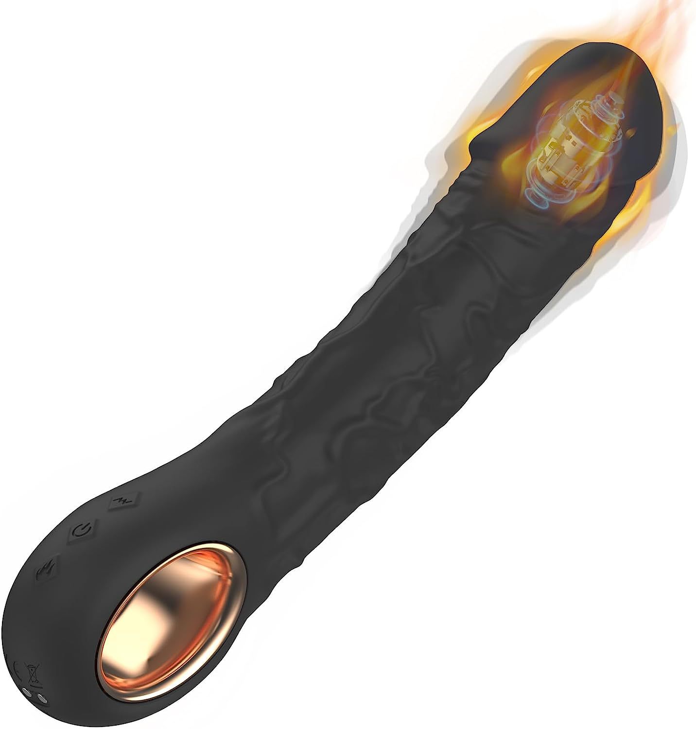 Handheld Heated Vibrating Bendable Dildo-EROSREALM