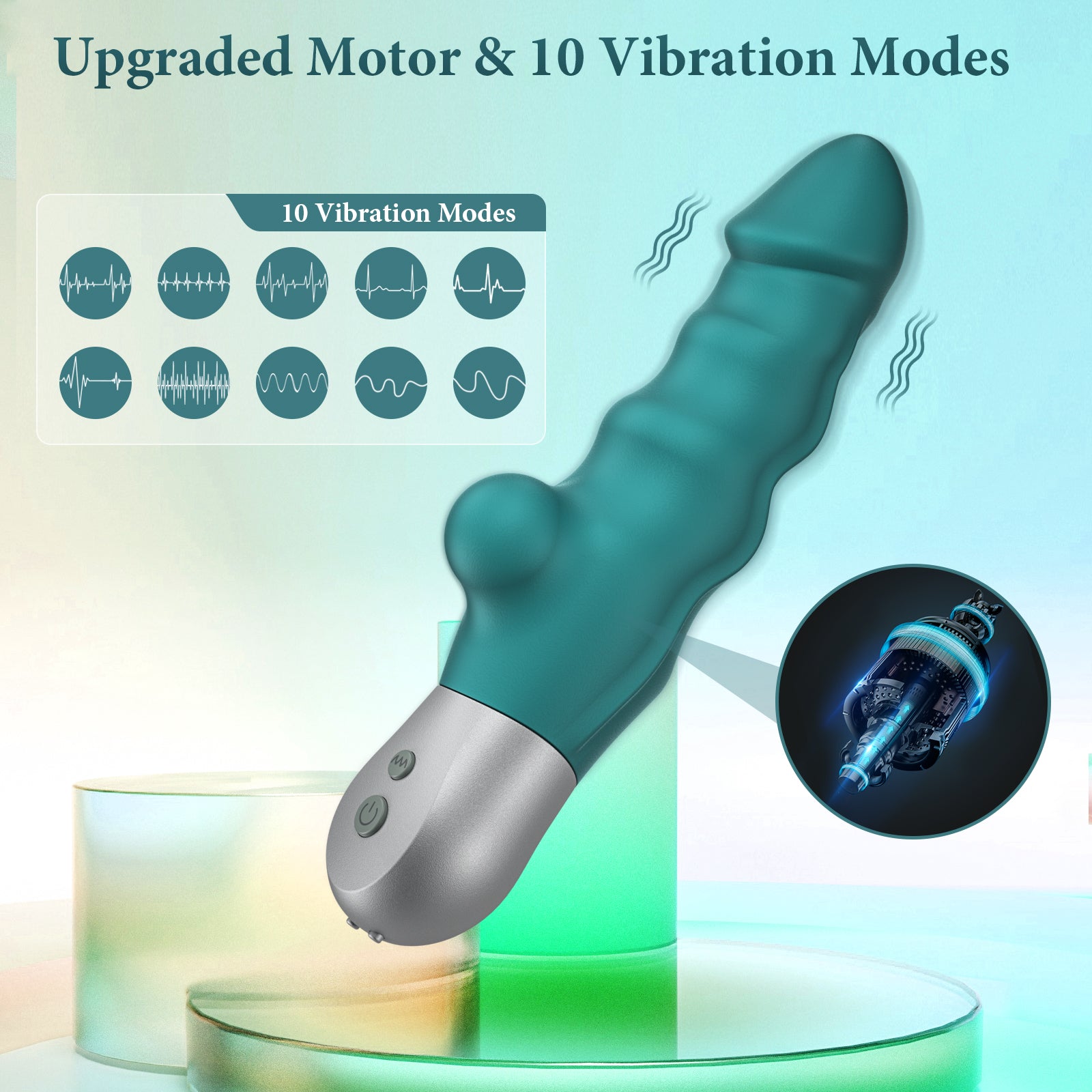 Curved 10 Frequency G-spot Vibrator-EROSREALM